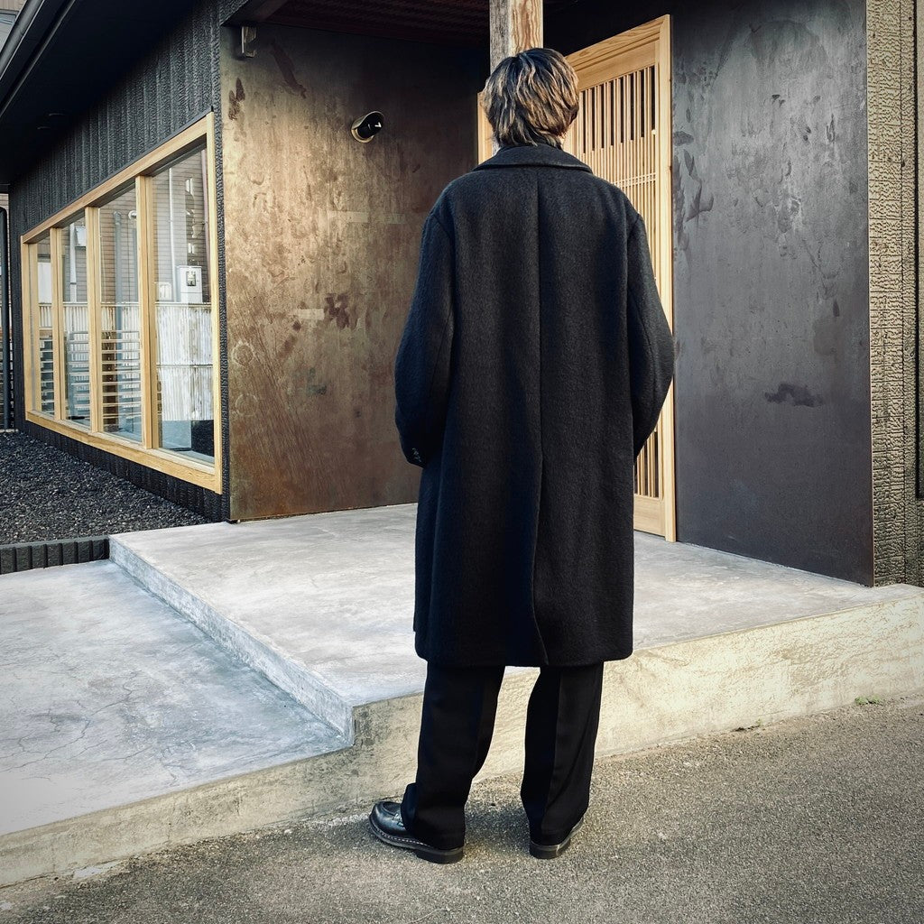 BAL COLLAR COAT ( TYPE-2 ) #BLACK [25FW-WMO-CO02] - cocorozashi