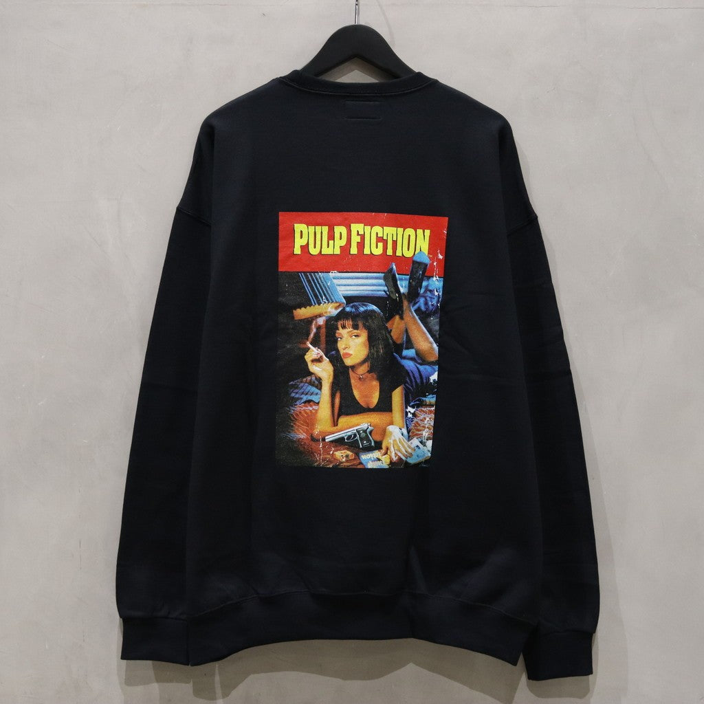 PULP FICTION | CREW NECK SWEAT SHIRT ( TYPE-5 ) #BLACK [PF-WM-SS11]