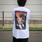 TERRIFIER | WASHED HEAVY WEIGHT CREW NECK LONG SLEEVE T-SHIRT #WHITE [TERRIFIER-WM-LT01]