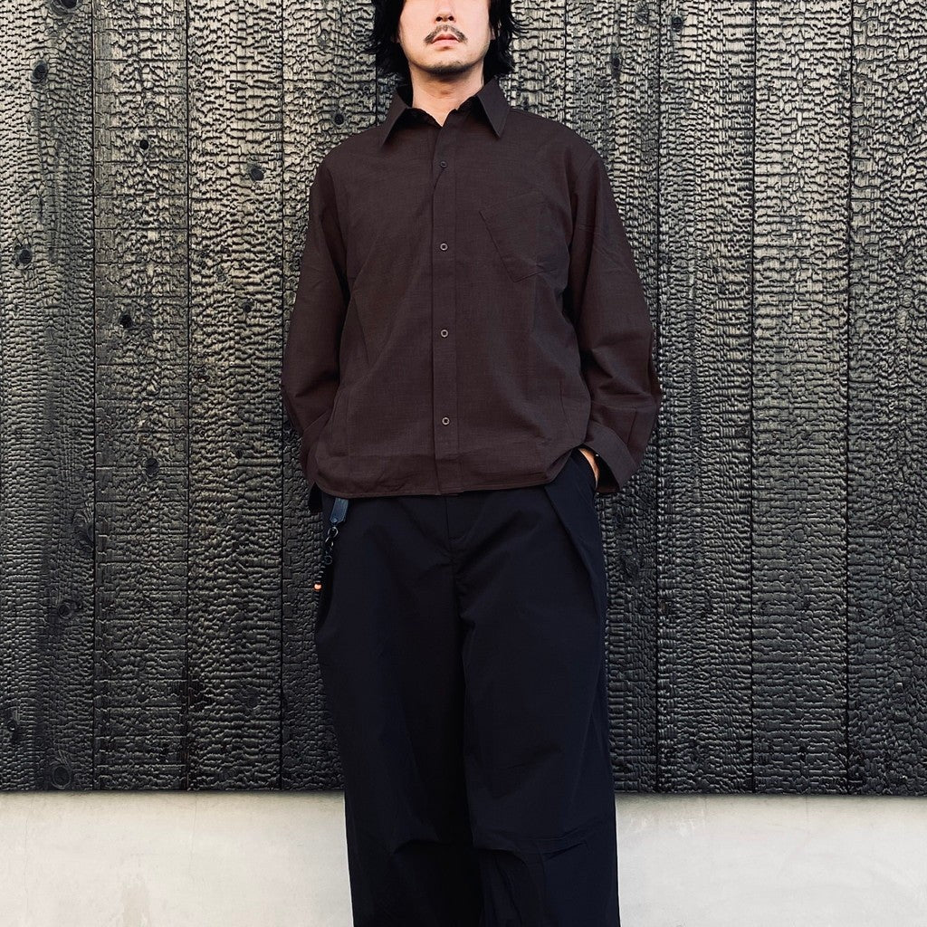 EVD Basic Pocket L/S Shirt #Brown [GOOPI-26AW-SEP-01]