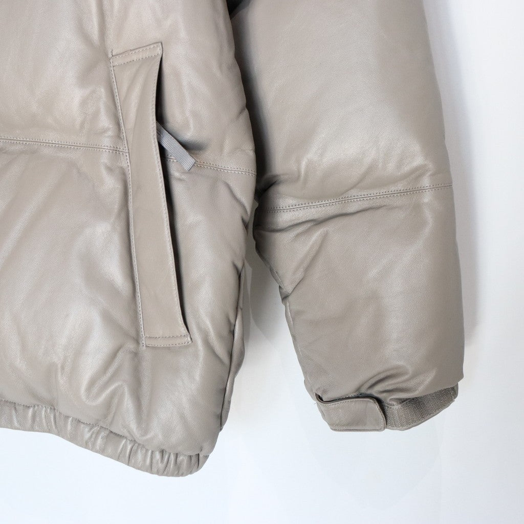 LEATHER DOWN JACKET -B- -TYPE 2- #GRAY [23FW-WMO-OD03]