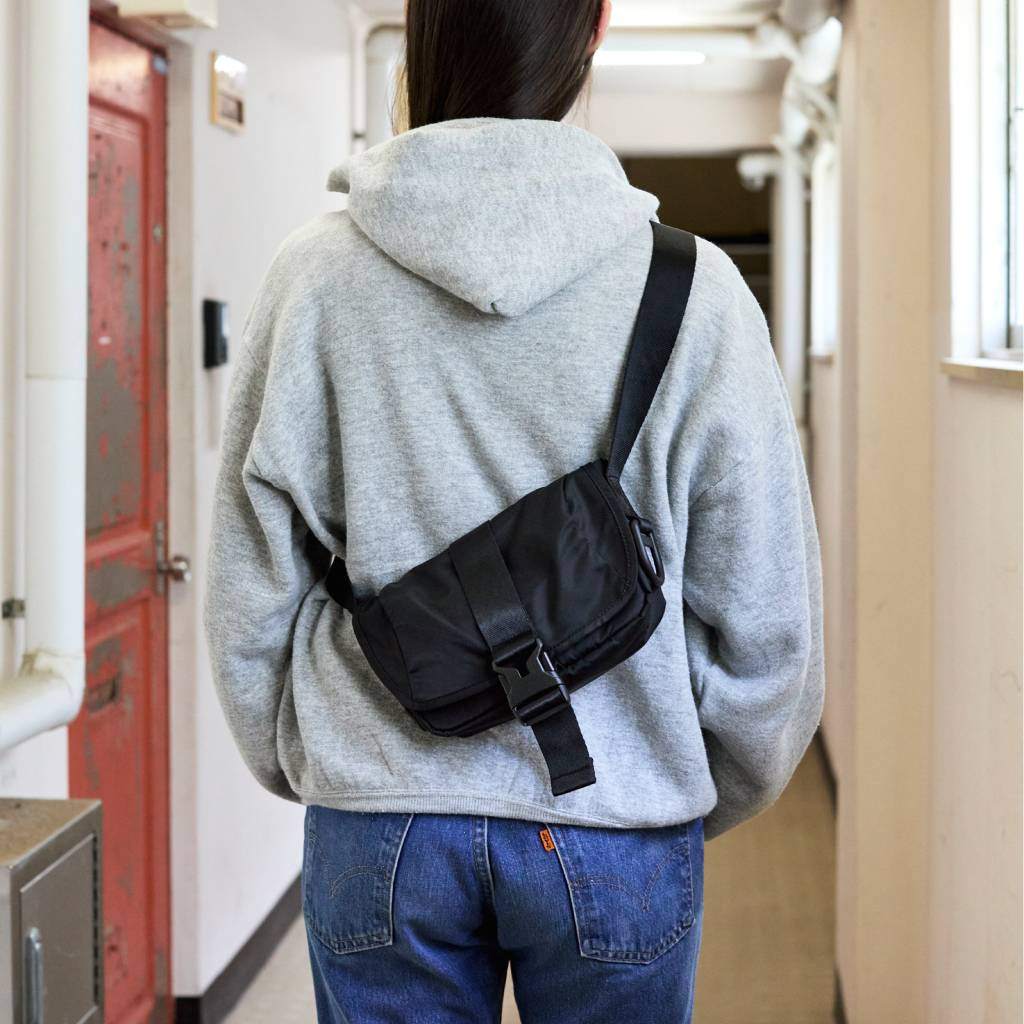 FLAP SHOULDER BAG #BLACK [BCL-110]