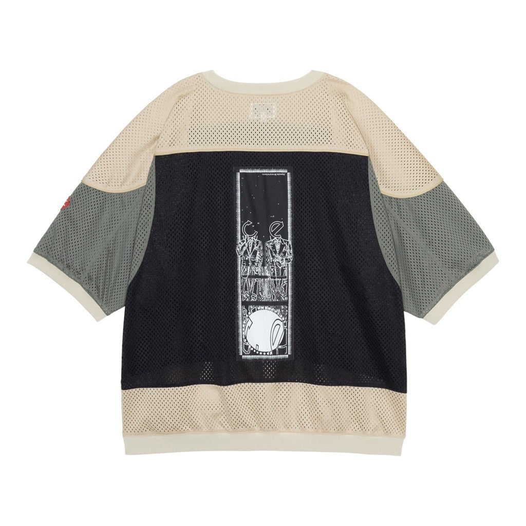 MD Temporal Distortion MESH SS TOP #BEIGE [CES30CS23]