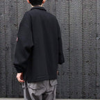 WAFFLE PE JERSEY ZIP SHIRT #BLACK [CES30CS21]