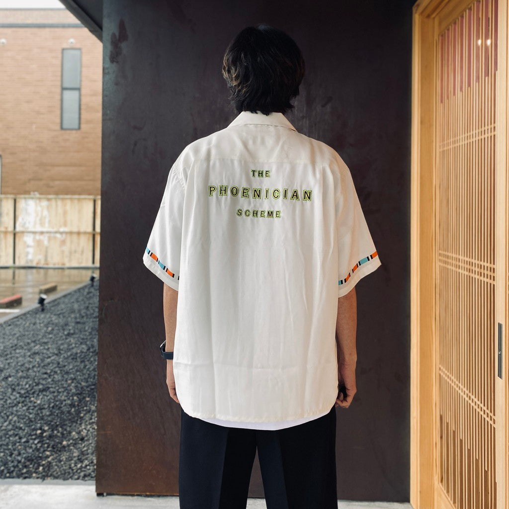 THE PHOENICIAN SCHEME | S/S HAWAIIAN SHIRT ( TYPE-1 ) #WHITE [TPS-WM-HI01]
