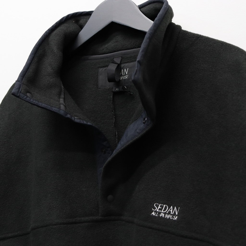 Fleece Snap Pullover #Black [SD25F-CT11] - cocorozashi 三重県