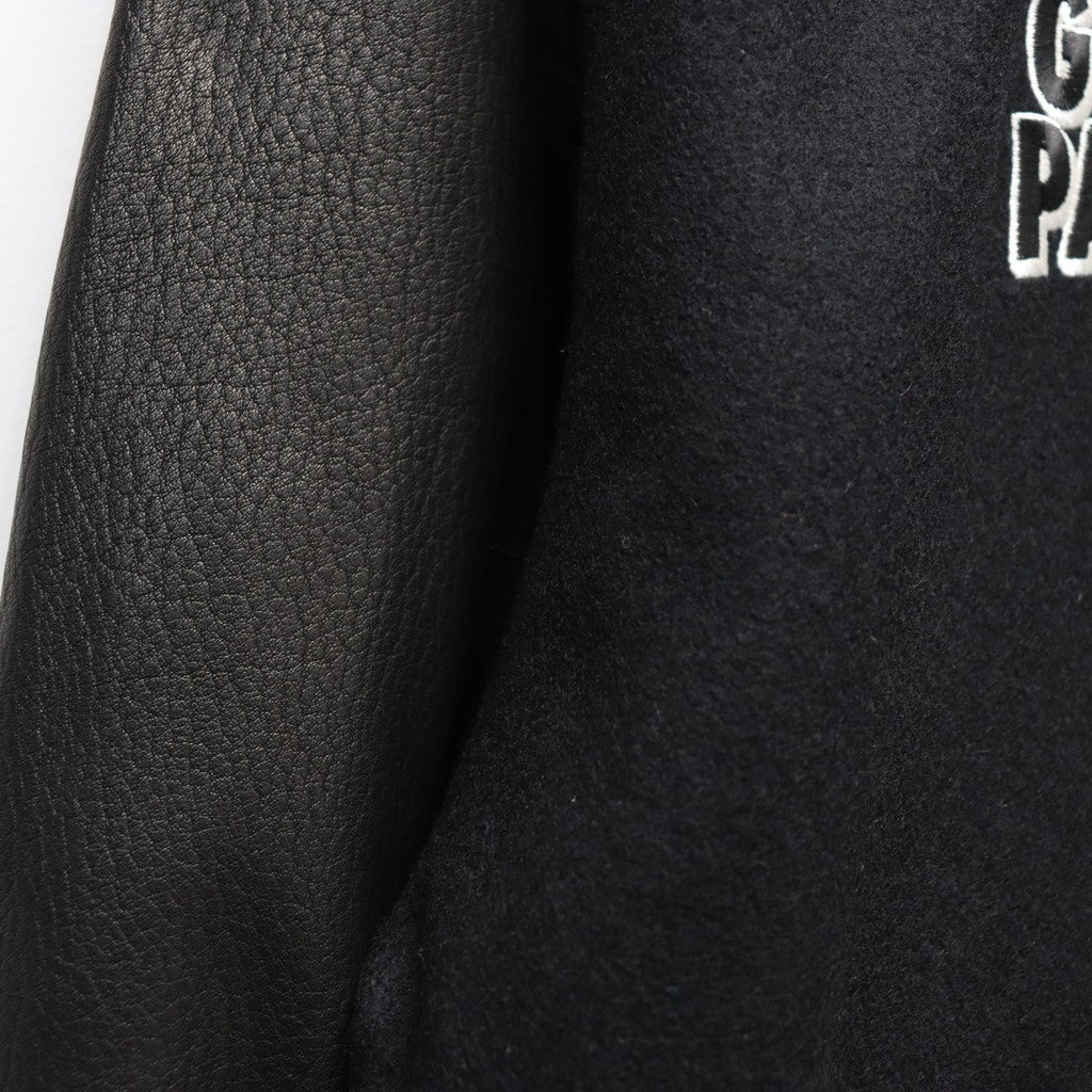 LEATHER VARSITY JACKET (TYPE-1) #BLACK [25FW-WMO-BL12]