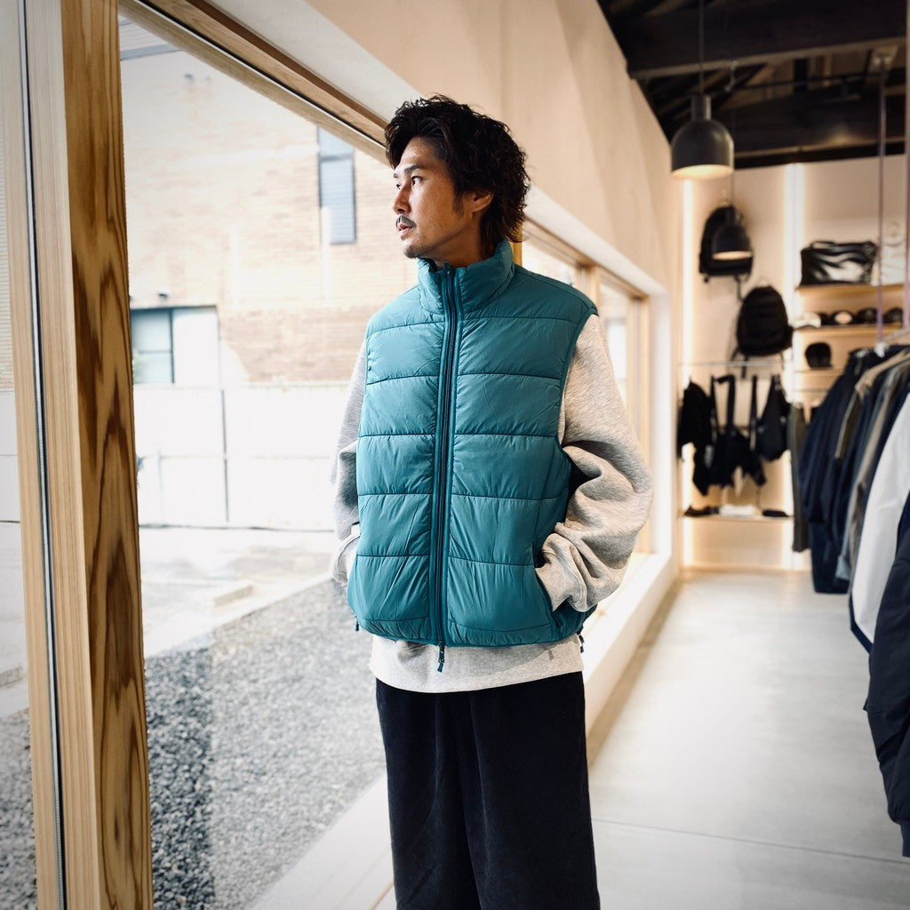 TECH REVERSIBLE CLIMBERS PUFF VEST #EMERALD GREEN×BK [BW-23025W]