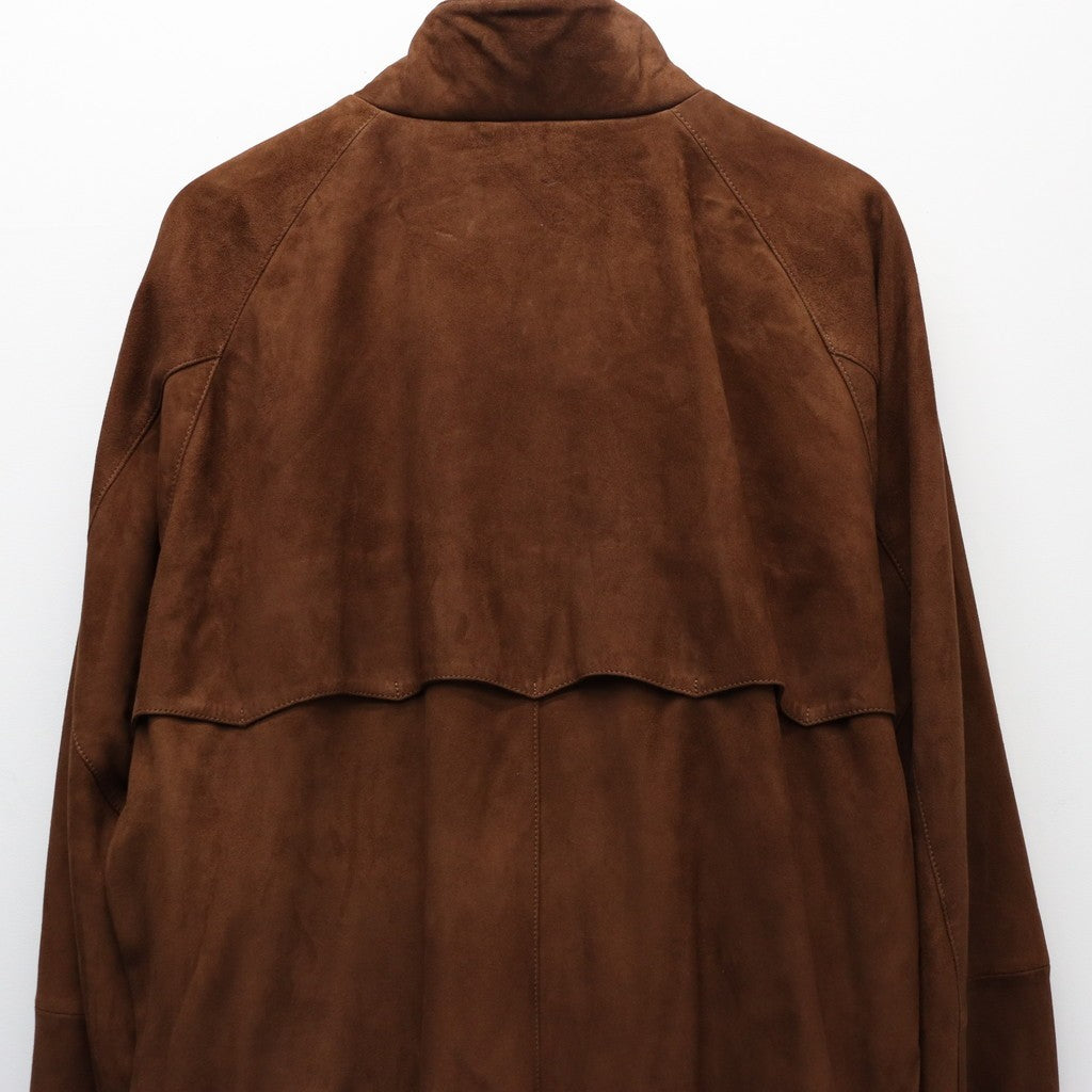 BARACUTA | G9 SUEDE LEATHER HARRINGTON JACKET #BROWN [25FW-WMO-BC01]