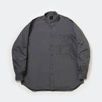 TECH BUTTON DOWN SHIRT L/S #CHARCOAL [BE-80025]