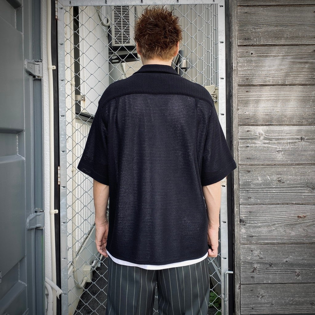 KNIT SHIRT #BLACK [25SS-WMK-KN24]
