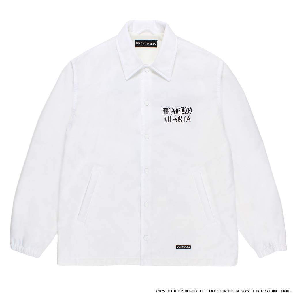 DEATH ROW RECORDS | COACH JACKET #WHITE [DEATHROW-WM-BL01]