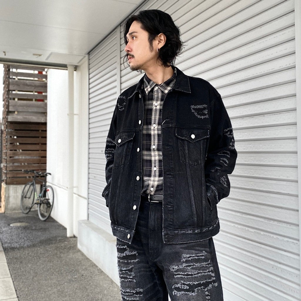 BORO TRACKER JACKET #BLACK [24SS-FS-04 / FS1411]