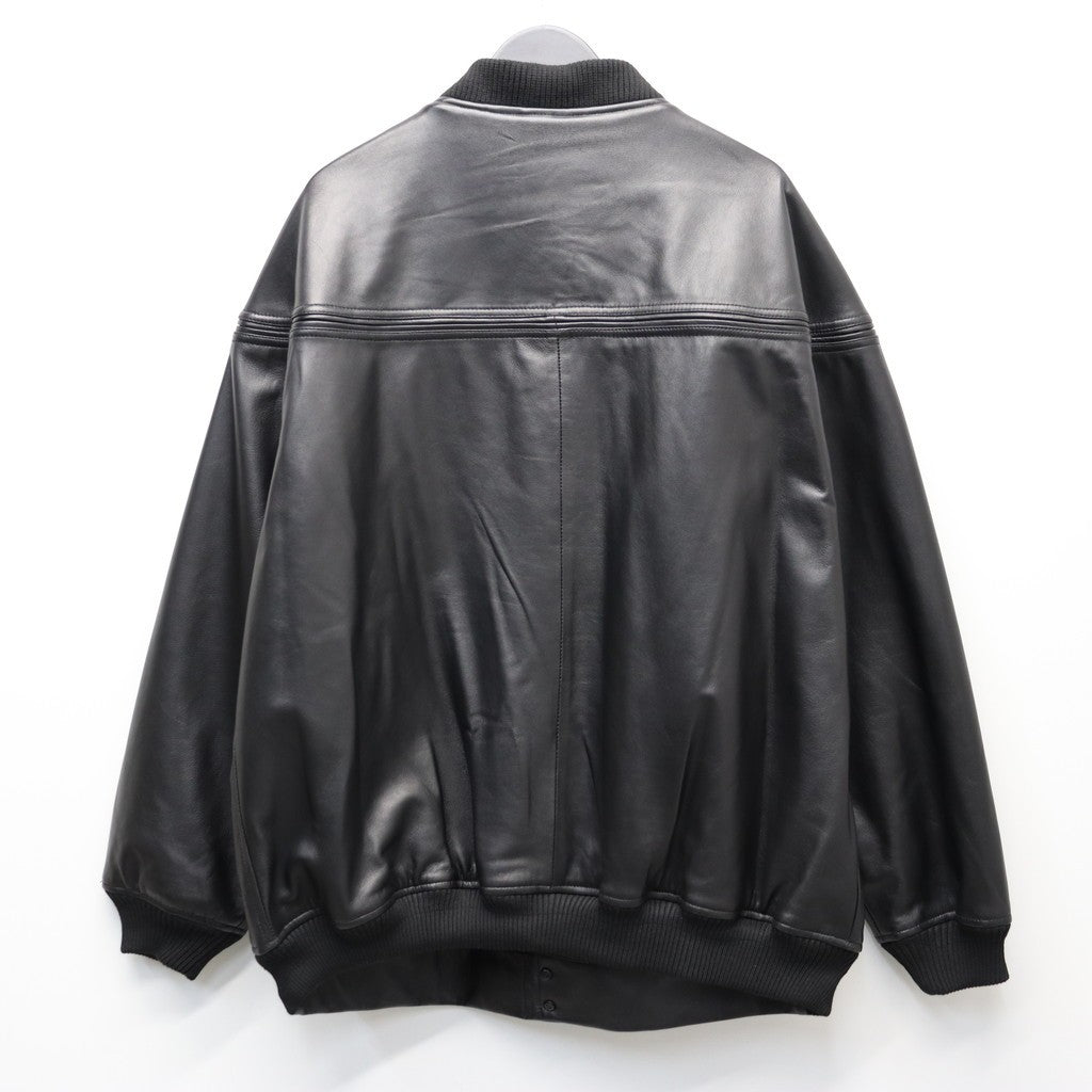 LEATHER DERBY JACKET #BLACK [tc25f001]