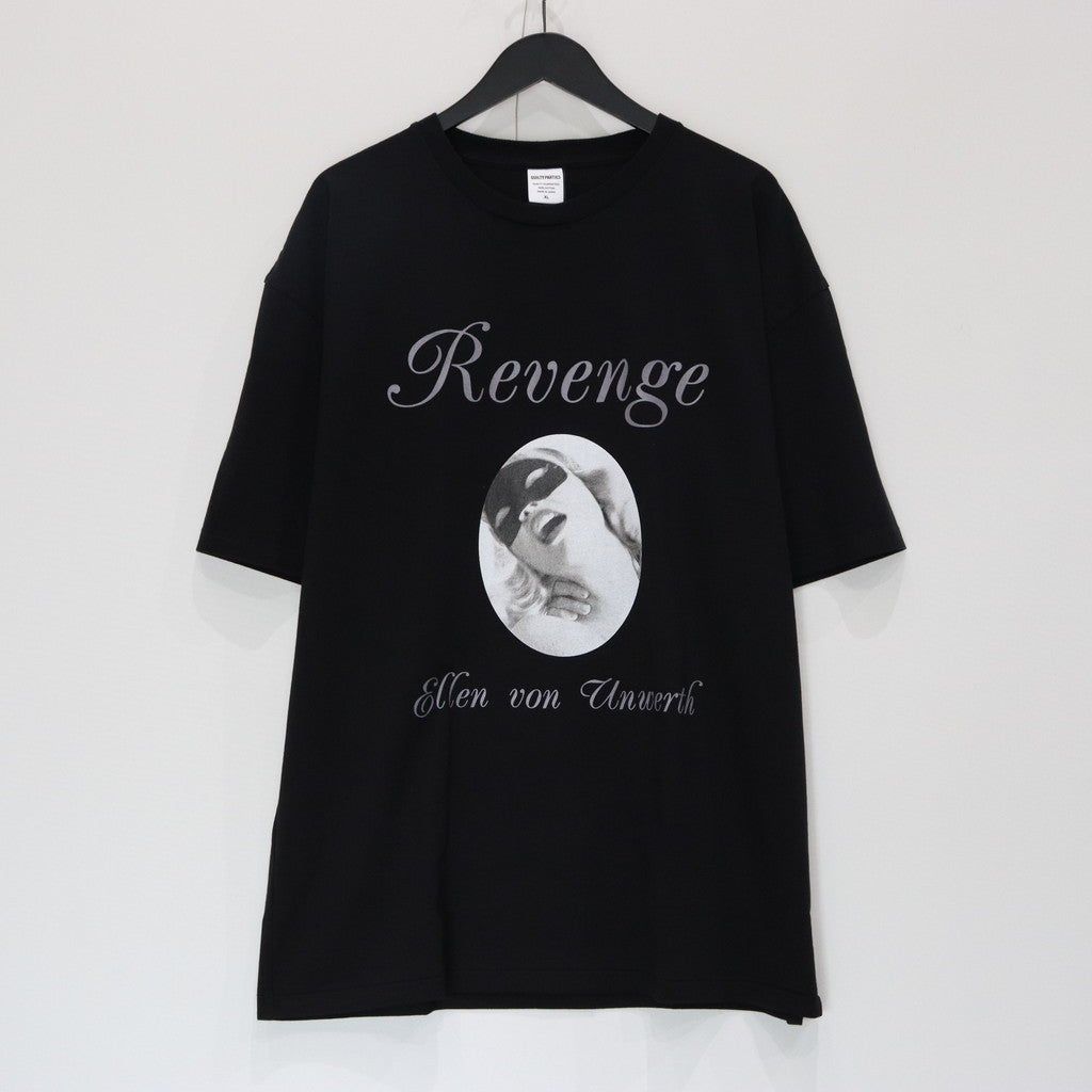 ELLEN VON UNWERTH | WASHED HEAVY WEIGHT CREW NECK T-SHIRT ( TYPE-1 ) #BLACK [EVU-WM-WT01]