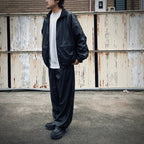 TECH SYNTHETIC SKIN WINDBREAKER PANTS #BLACK [BP-40025W]