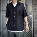 KNIT SHIRT #BLACK [25SS-WMK-KN24]