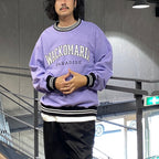 HEAVY WEIGHT CREW NECK SWEAT SHIRT ( TYPE-2 ) #PURPLE [24FW-WMC-SS10]