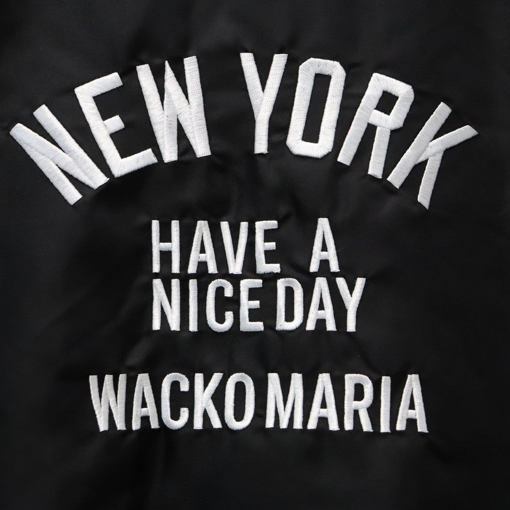 MLB | NY | REVERSIBLE VARSITY JACKET ( TYPE-1 ) #BLACK-BEIGE [MLB-WM-BL01]