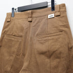 OVERDYE CURVE PANTS #L-BROWN [AY-1019]
