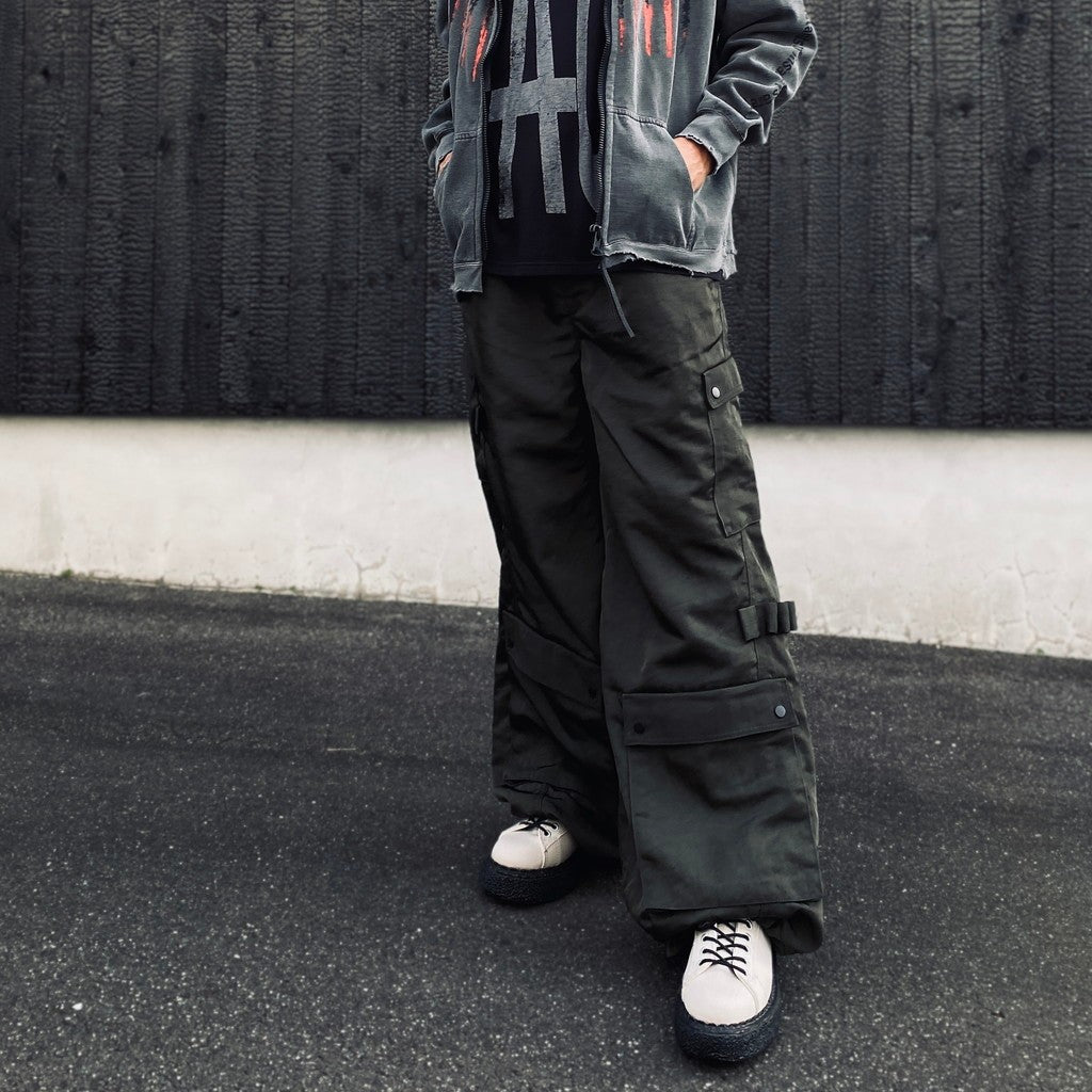 Twist Nylon Cargo Pants (HEAVY NYLON TWILL) #OLIVE [M-P4-PT10]