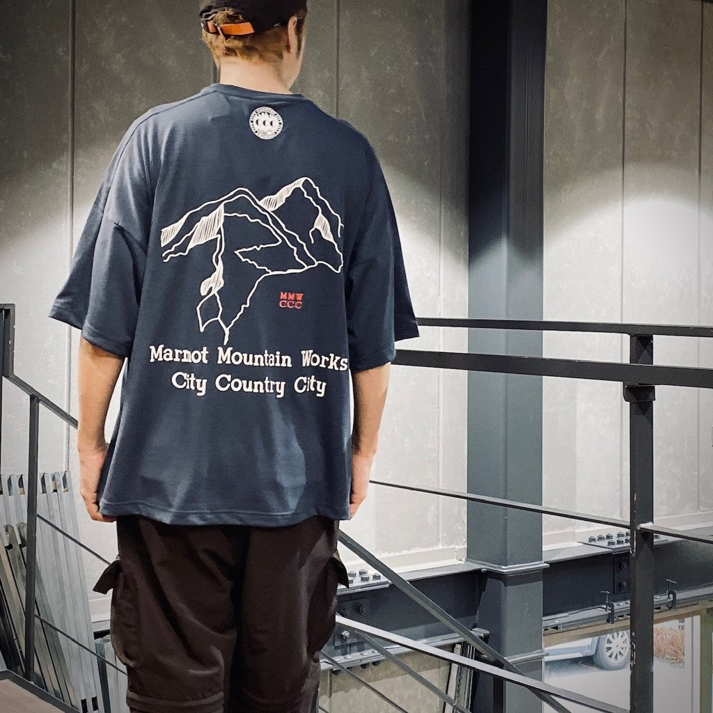 MARMOT | MMWCCC EVERYWHERE T-SHIRT_WORDS OF MOUNTAIN #BLUE [CCC-251C005]
