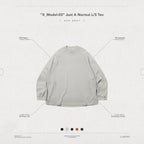 "X_Model-03" 普通長袖T卹 #灰燼 [GOOPI-24AW-NOV-01]