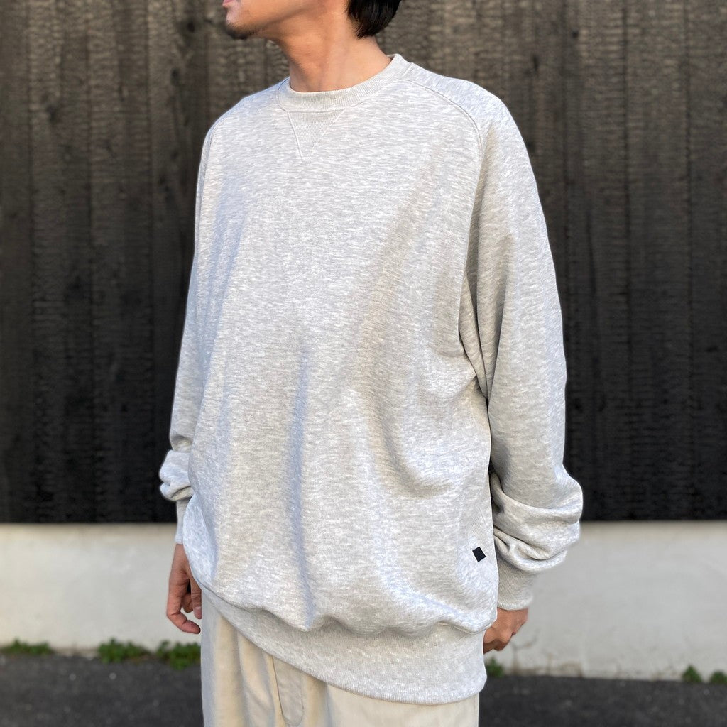 TECH SWEAT CREW FREEDOM SLEEVE #HEATHER GRAY [BE-50026]