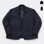 TECH LOOSE 2B JACKET FLANNEL & TECH EASY TROUSERS FLANNEL #D.NAVY [BJ-32026W / BP-39026W]