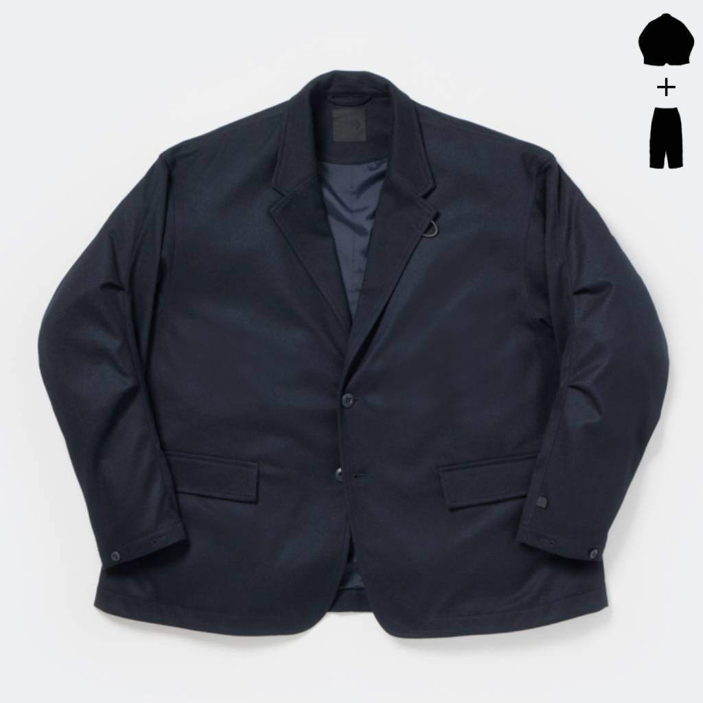 TECH LOOSE 2B JACKET FLANNEL & TECH EASY TROUSERS FLANNEL #D.NAVY [BJ-32026W / BP-39026W]