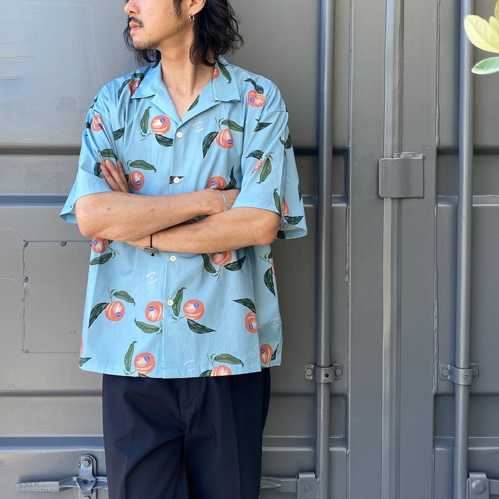 桃子奶油襯衫 #藍色 [SC2410-SH03]