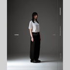 P1-T Black Pants-Tapered #Black [GOOPI-26SS-JUL-03]
