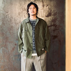 LEOPARD MOHAIR CREW NECK SWEATER #GRAY [25FW-WMK-KN07]