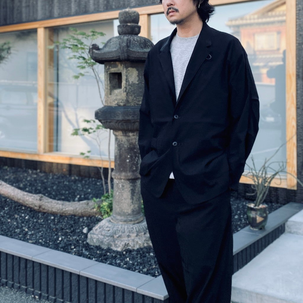 TECH LOOSE LIGHT 2B JACKET & TECH LIGHT EASY TROUSERS #BLACK [BJ-30026W / BP-30026W]