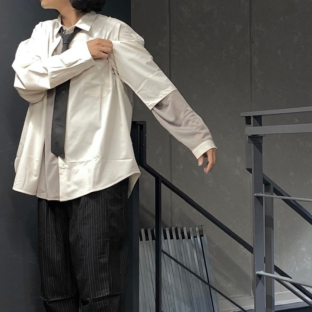 AES | 「G.A.T-01S」 D-Layer Reconstruct Shirt #WHITE [GOOPI-24AW-SEP-06]