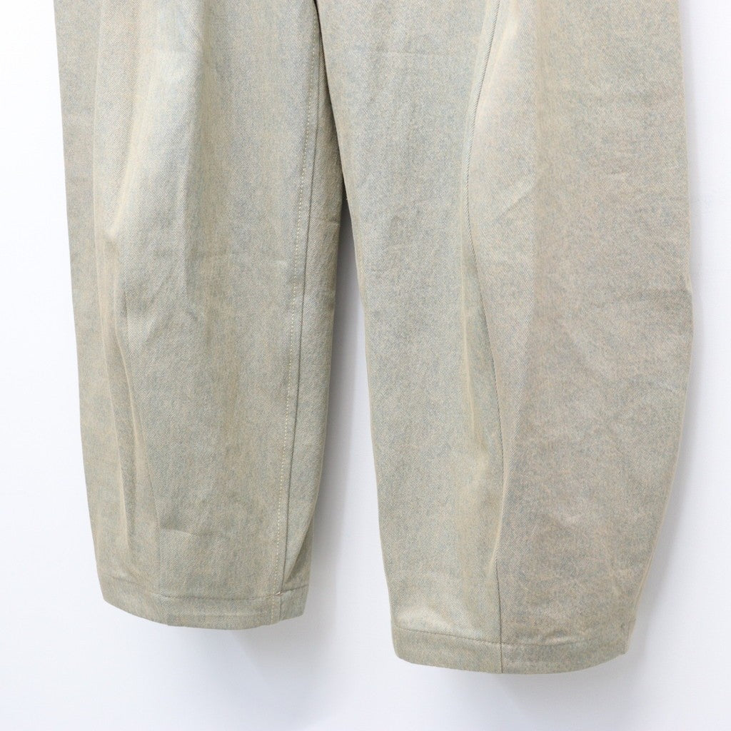 OVERDYE CURVE PANTS #L-INDIGO [AY-1019]