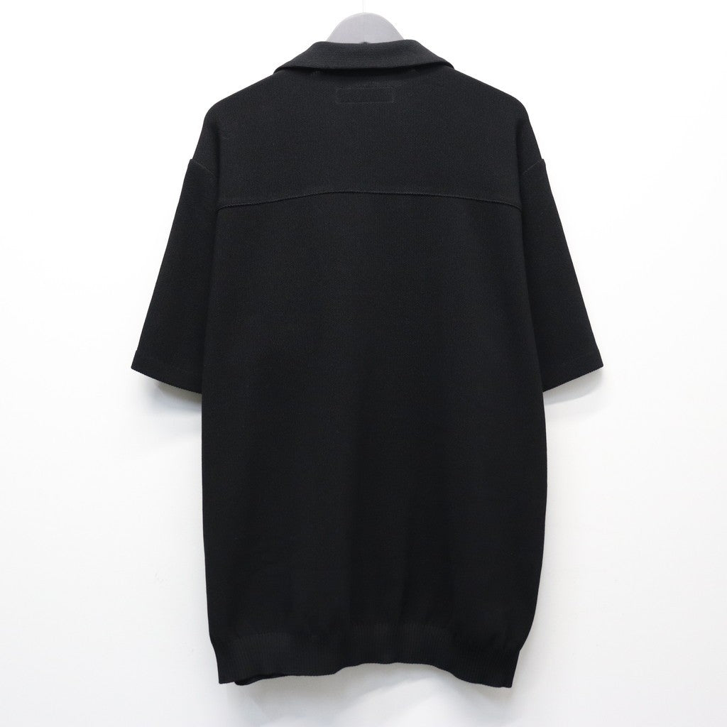 KNIT SHIRT ( TYPE-1 ) #BLACK [26SS-WMK-KN01] - cocorozashi 三重県