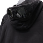 DIAGONAL RAISED FLEECE GOGGLE SWEATSHIRT #BLACK 999 [RCCMSS715A-005086W]