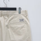 DOUBLE PLEATED CHINO TROUSERS #L-BEIGE [25SS-WMP-PT13]