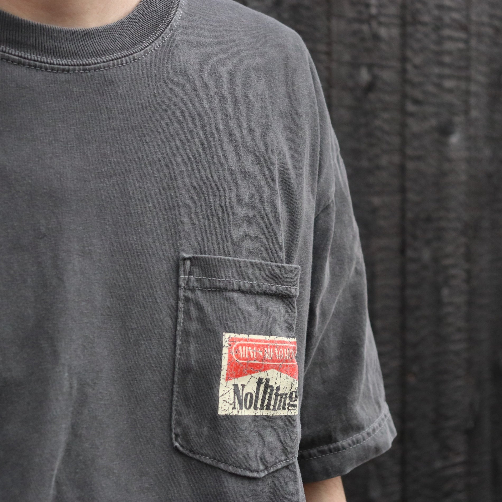 Bootleg Pocket Tee(NOTHING) #10YEARS BLACK [M-P3-BG11]