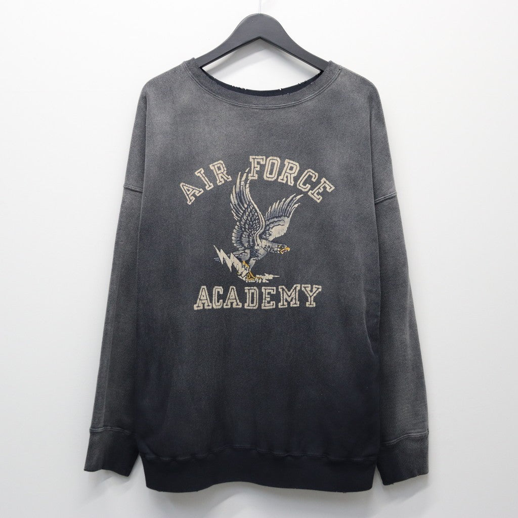 U.S. AIR FORCE EAGLE SWEATSHIRT AGED #AGED BLACK [BW252-UAES]
