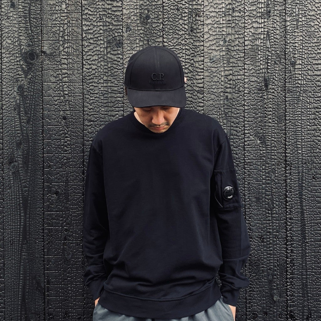 LIGHT FLEECE CREWNECK SWEATSHIRT #BLACK 999 [RCCMSS711A-002246G]