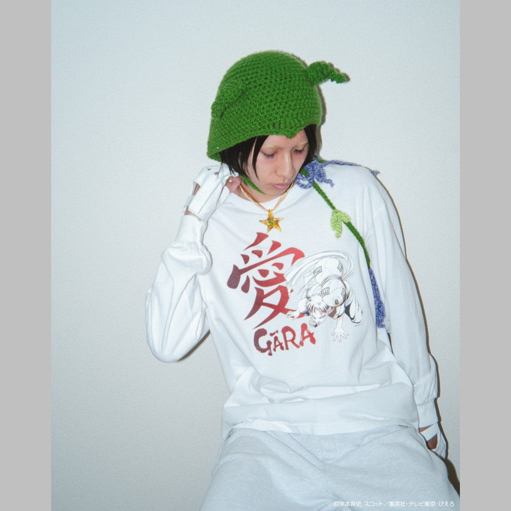 NARUTO | 「GARA」 L/S TEE #WHITE [25SS-FSxNARUTO-02 / FS1699]