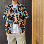 MULHOLLAND DRIVE | S/S HAWAIIAN SHIRT ( TYPE-1 ) #BLUE [MD-WM-HI01]