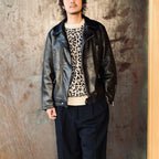 LEOPARD MOHAIR CREW NECK SWEATER #IVORY [25FW-WMK-KN07]