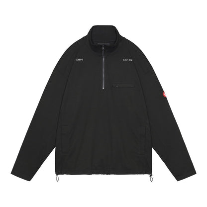 HALF ZIP LIGHT PULLOVER #BLACK [CES26CS15]