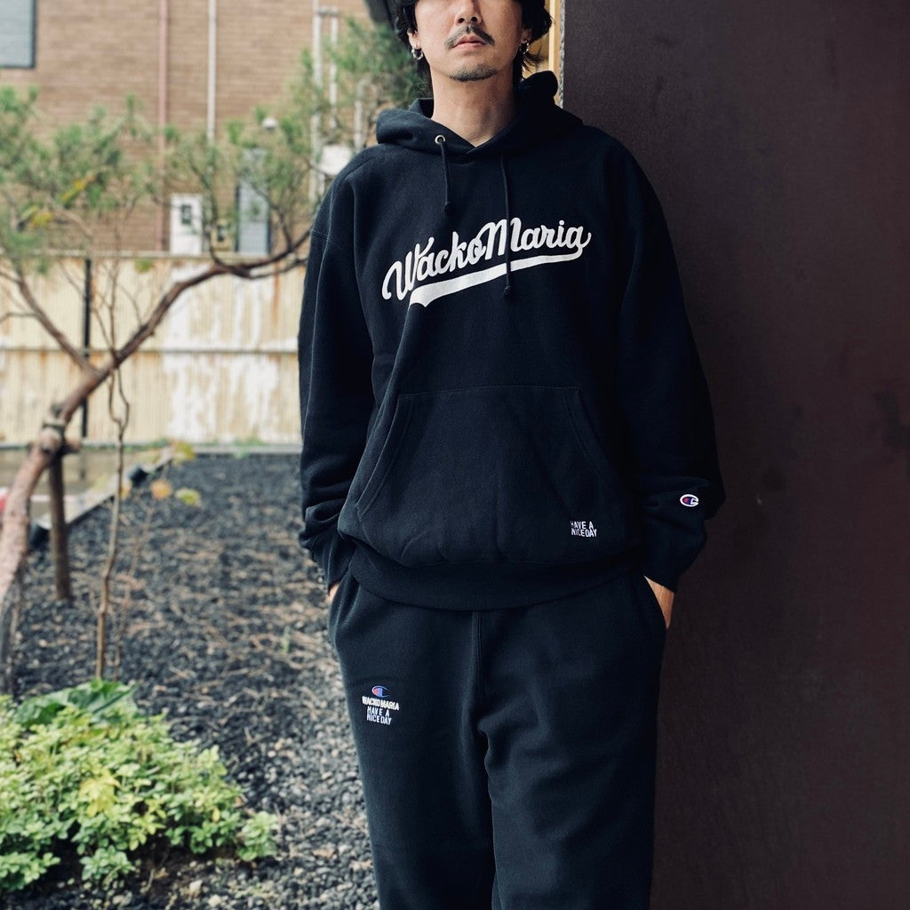 CHAMPION | REVERSE WEAVE PULLOVER HOODED SWEAT SHIRT ( TYPE-1 ) #BLACK [26FW-WMC-CP02]