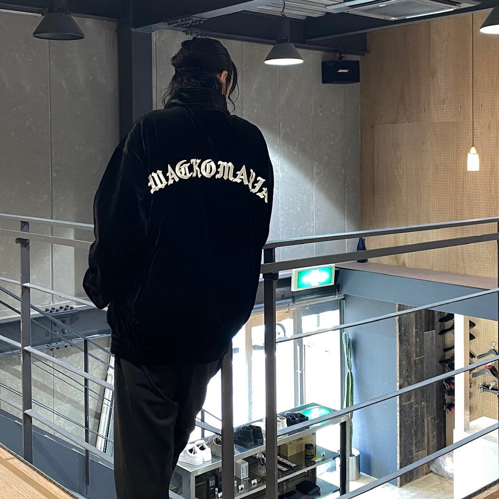 VELVET TRACK JACKET ( TYPE-2 ) #BLACK [24FWE-WMO-TJ02]