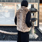 WILD THINGS | LEOPARD FUR HAPPY VEST ( TYPE-1 ) #BEIGE [26FW-WMO-WT05]