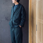 TECH LOOSE 2B JACKET FLANNEL #D.OLIVE [BJ-32026W]